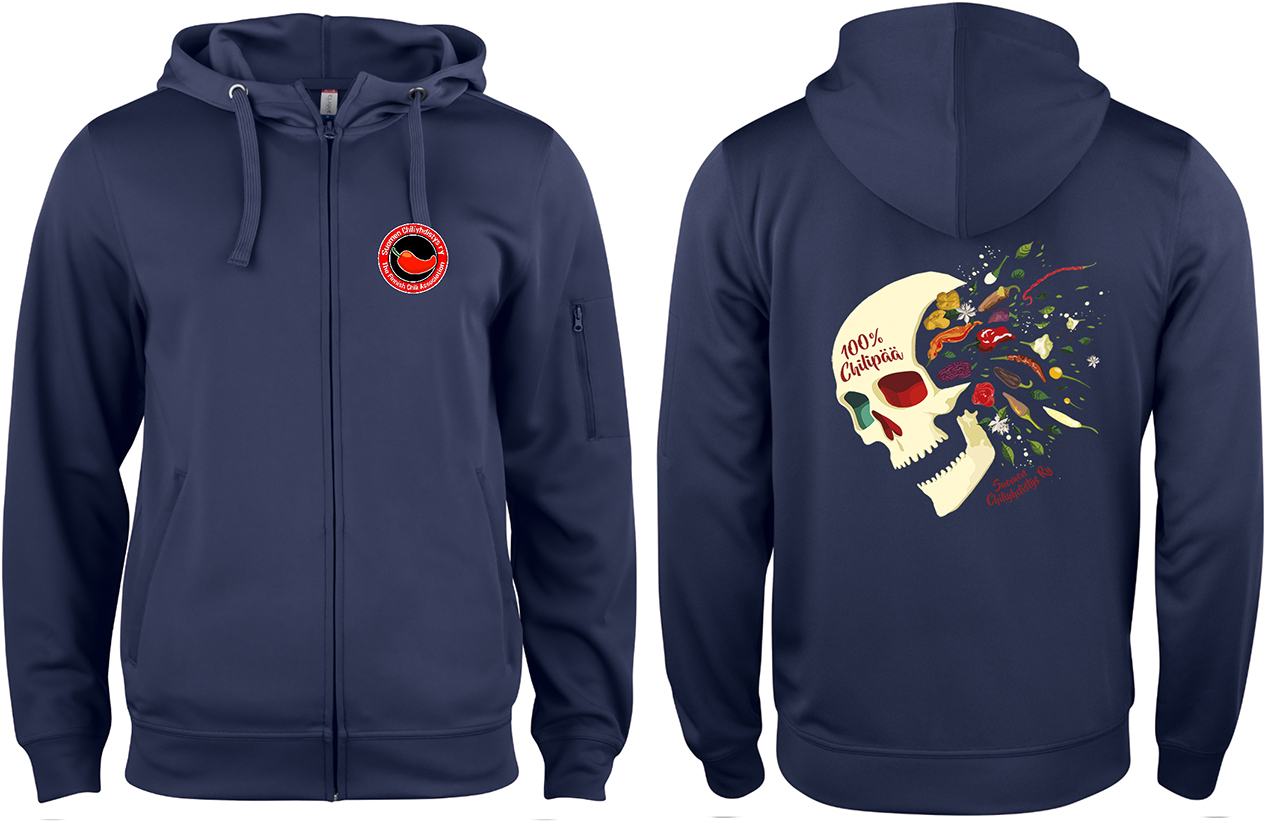 Basic Active Hoody huppari, tumma sininen (Unisex)