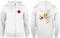 Basic Active Hoody huppari, valkoinen (Unisex)